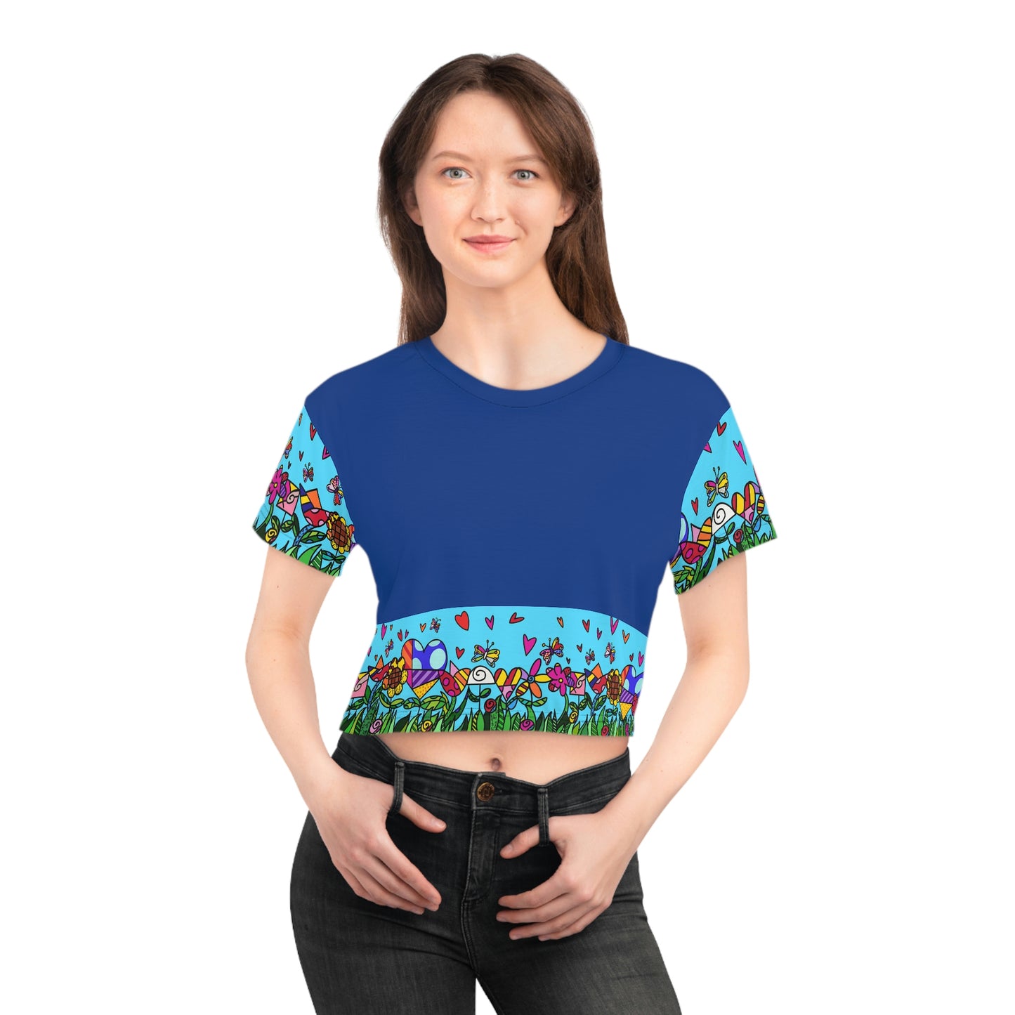 Flowers Crop Tee