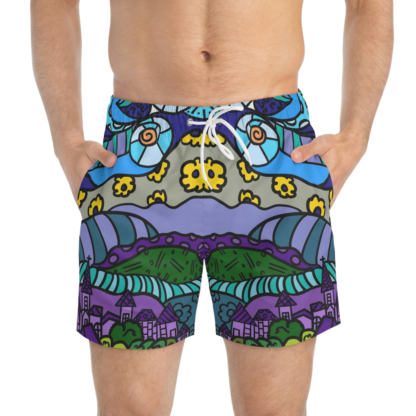 Starry Night Swim Trunks