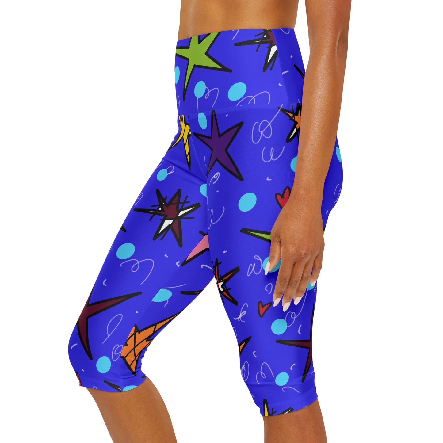 Stars Yoga Capri Leggings