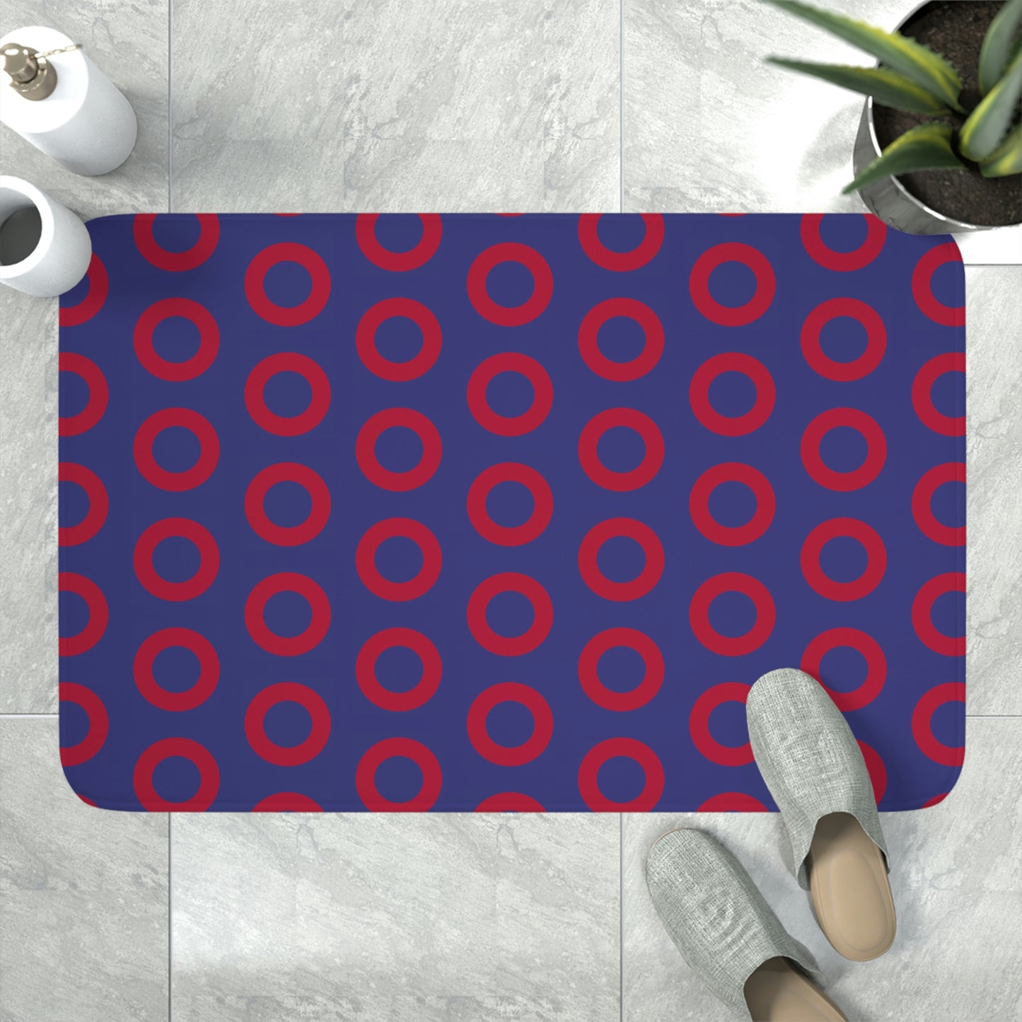 Phish Donuts Memory Foam Bath Mat