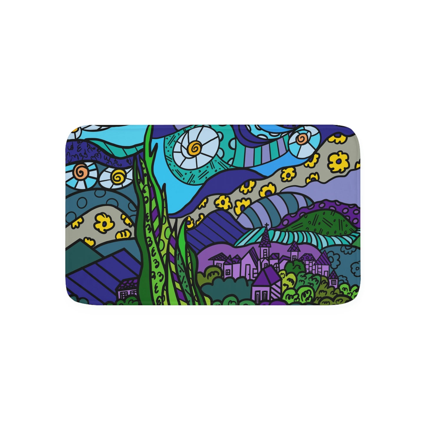 Starry Night Memory Foam Bath Mat