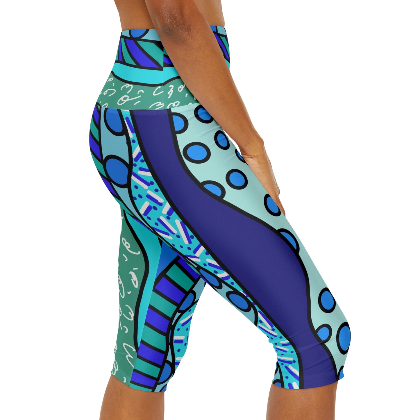 Waves Yoga Capri Leggings