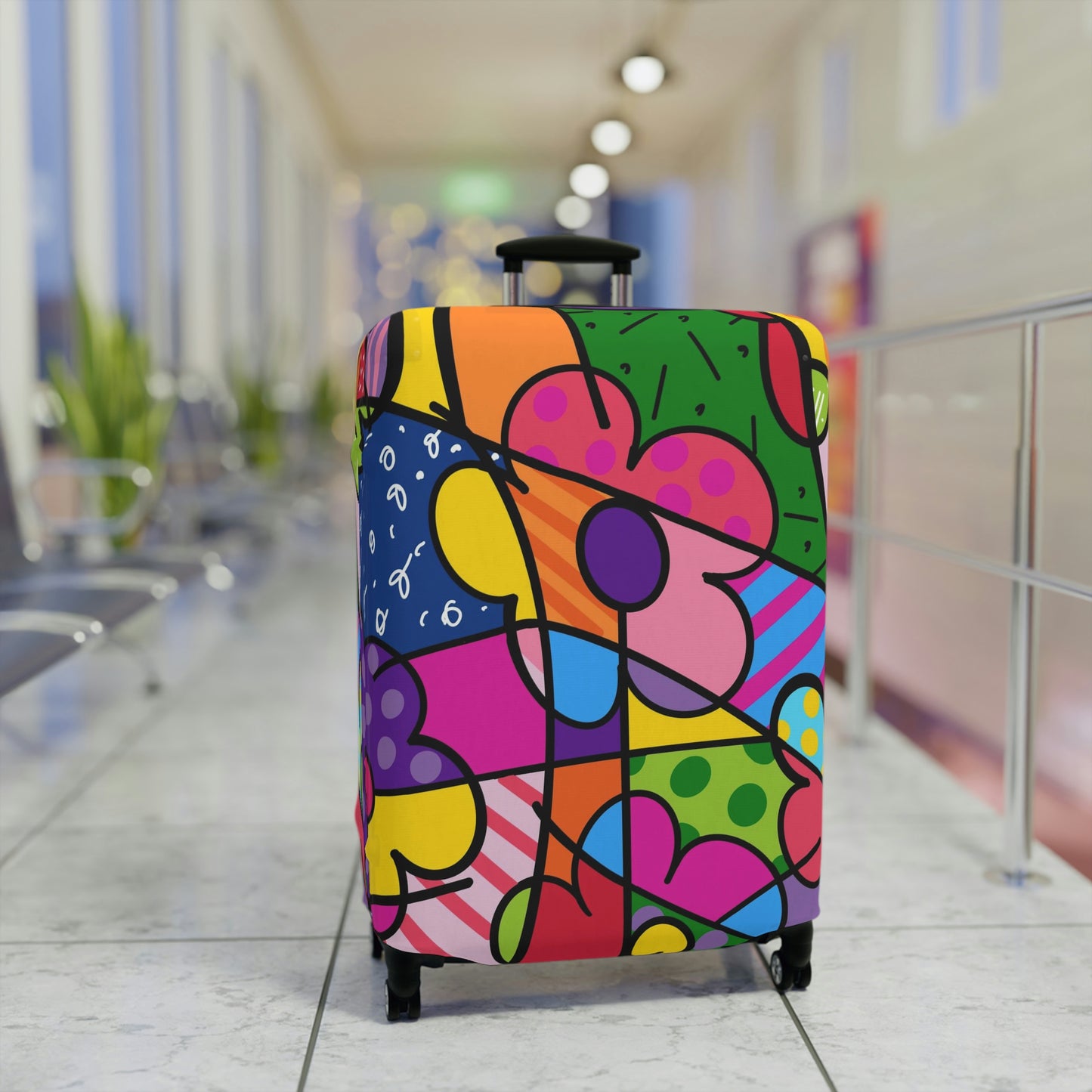 Flowers Luggage Cover