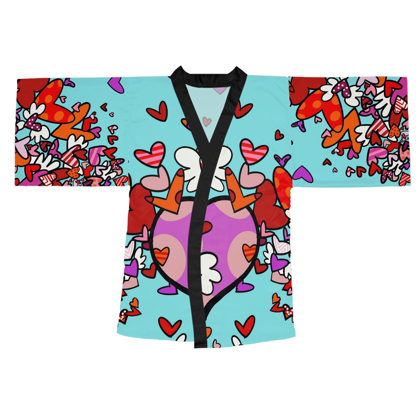 Love Long Sleeve Kimono Robe