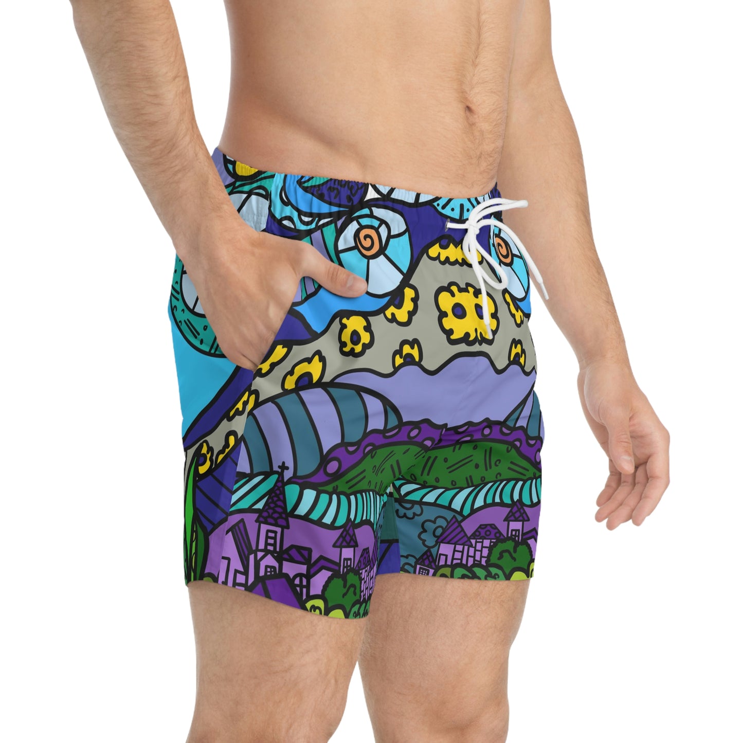 Starry Night Swim Trunks