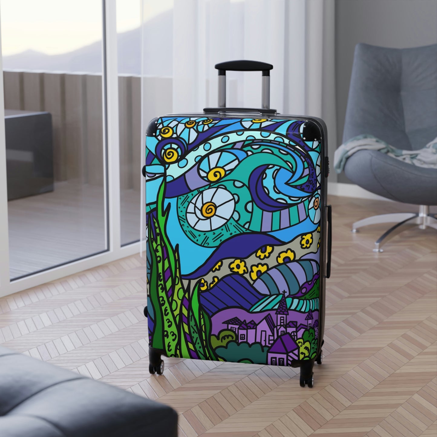 Starry Night Suitcases