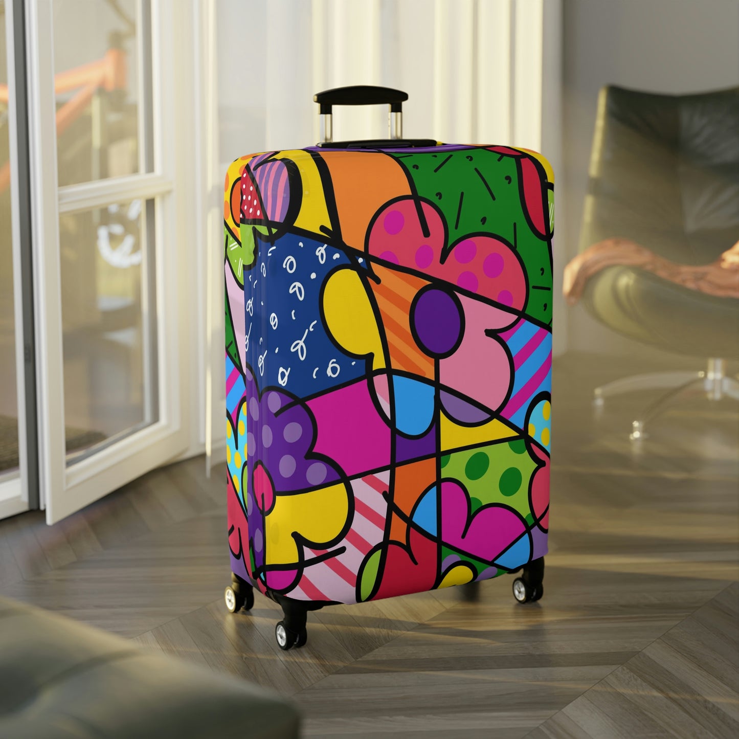 Flowers Luggage Cover