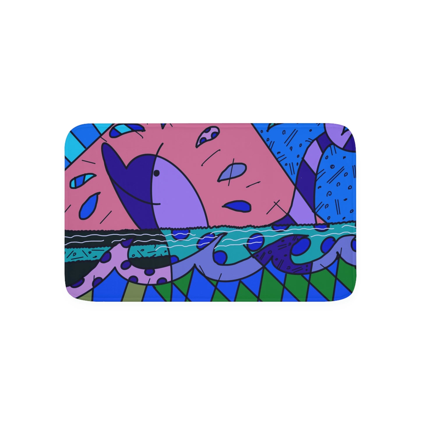 Dolphin Memory Foam Bath Mat