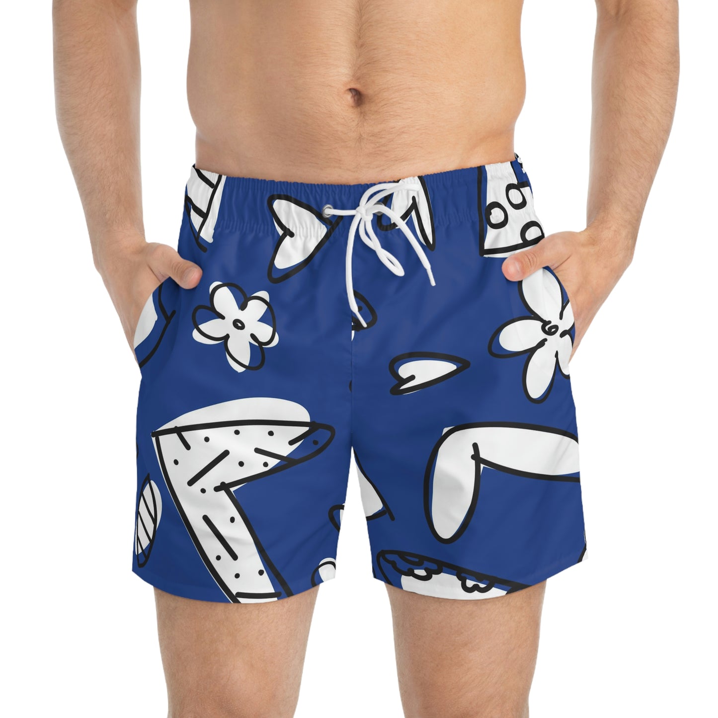 Dark Blue Swim Trunks