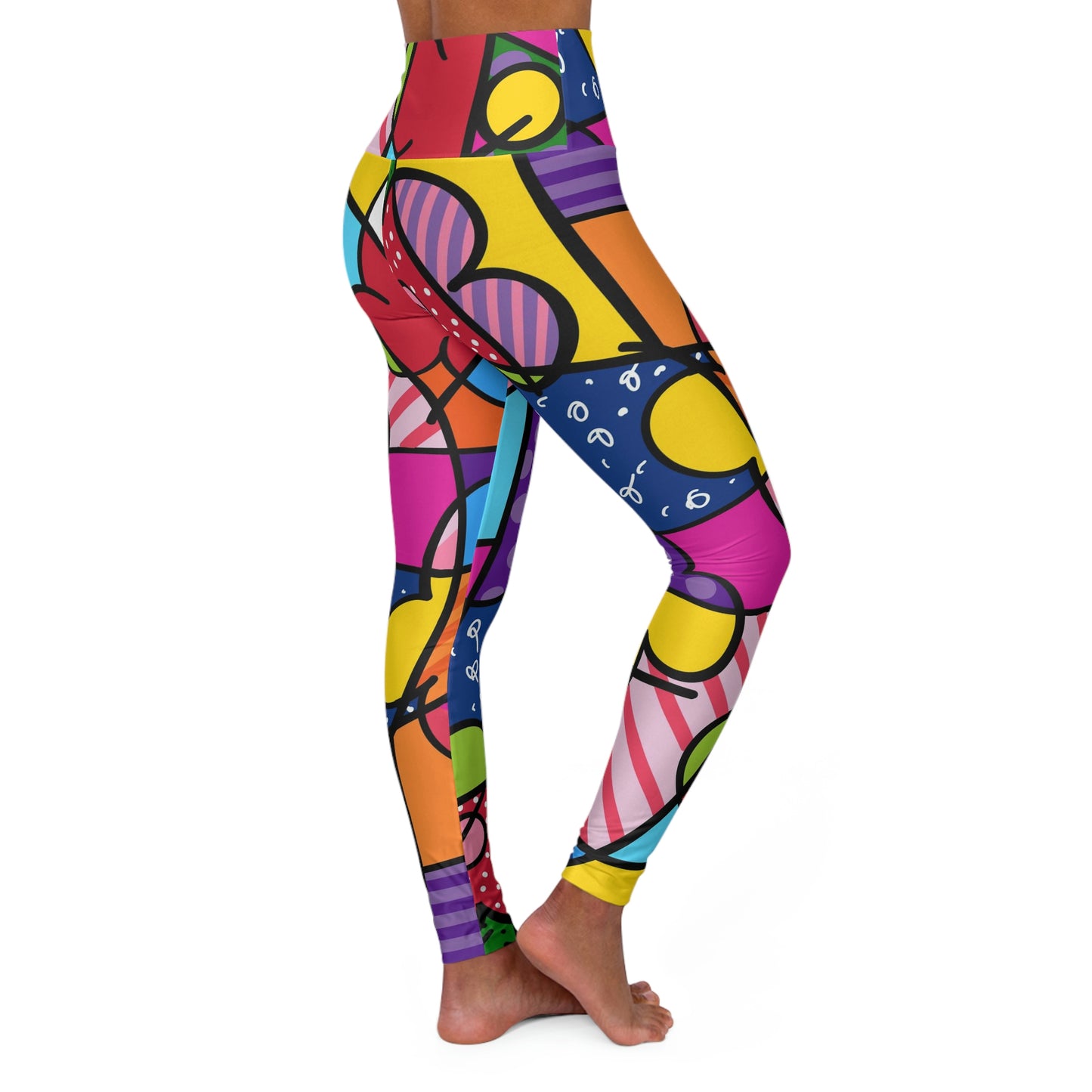 Flowers High Waisted Yoga Leggings