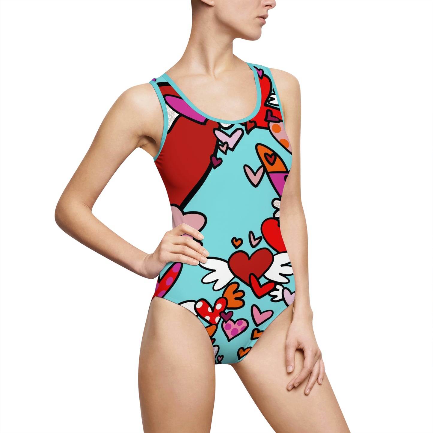 Love Women's Classic One-Piece Swimsuit