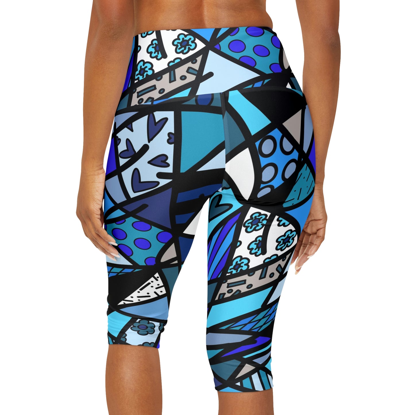 Shades of Color Yoga Capri Leggings