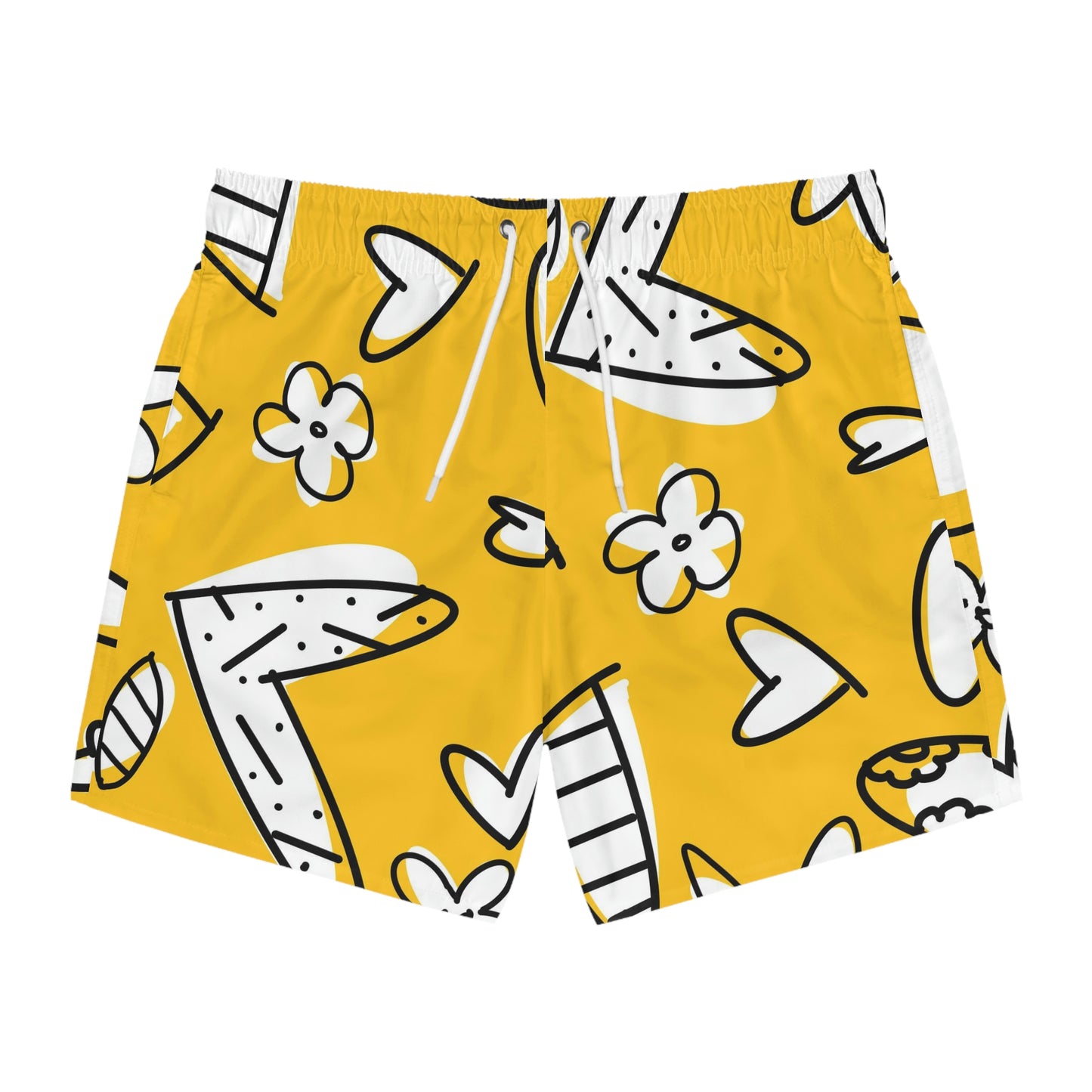 Lovely Yellow Swim Trunks