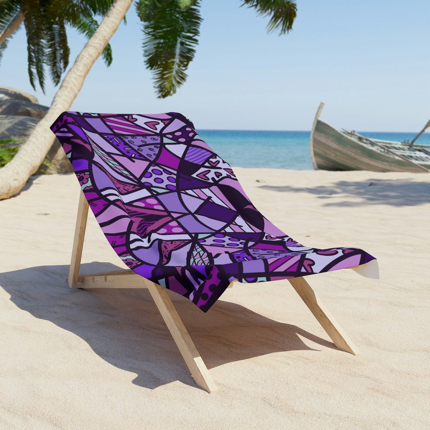 Shades of Color Beach Towel