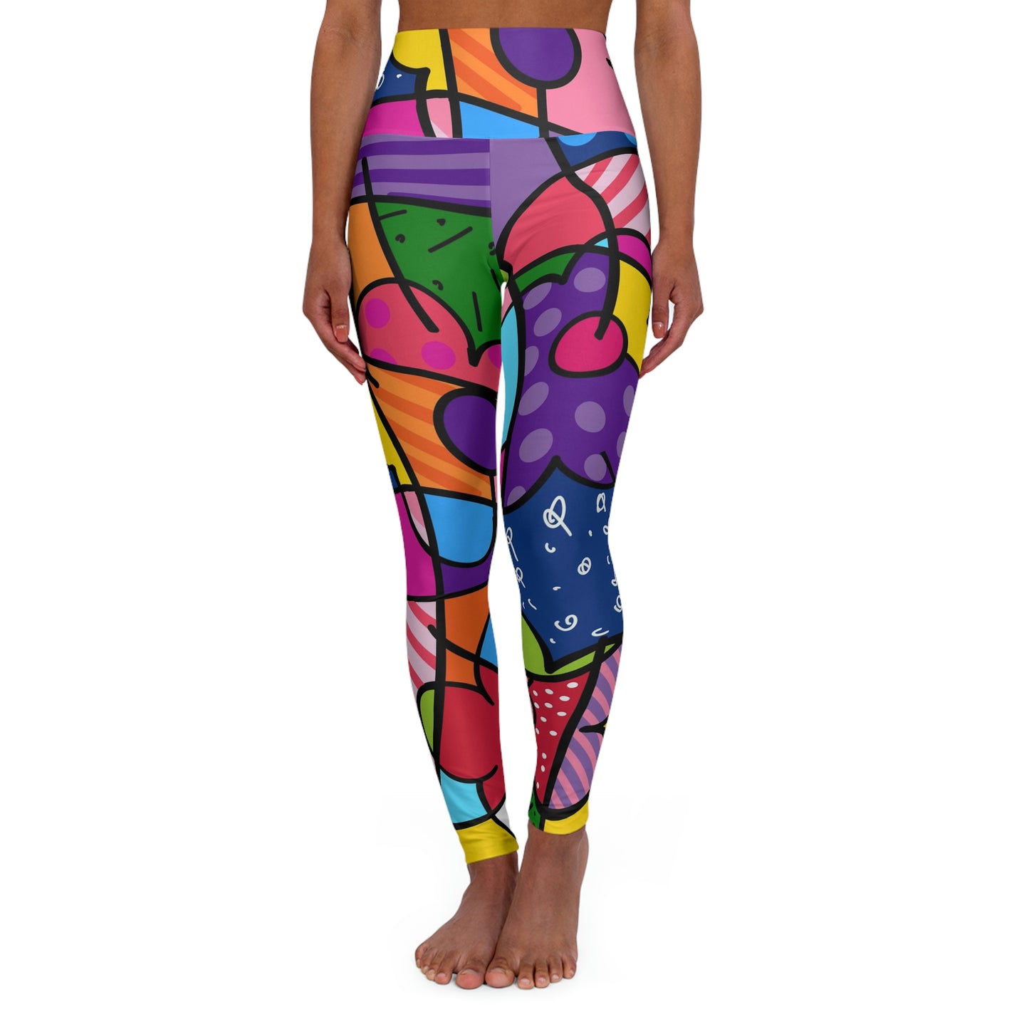 Flowers High Waisted Yoga Leggings