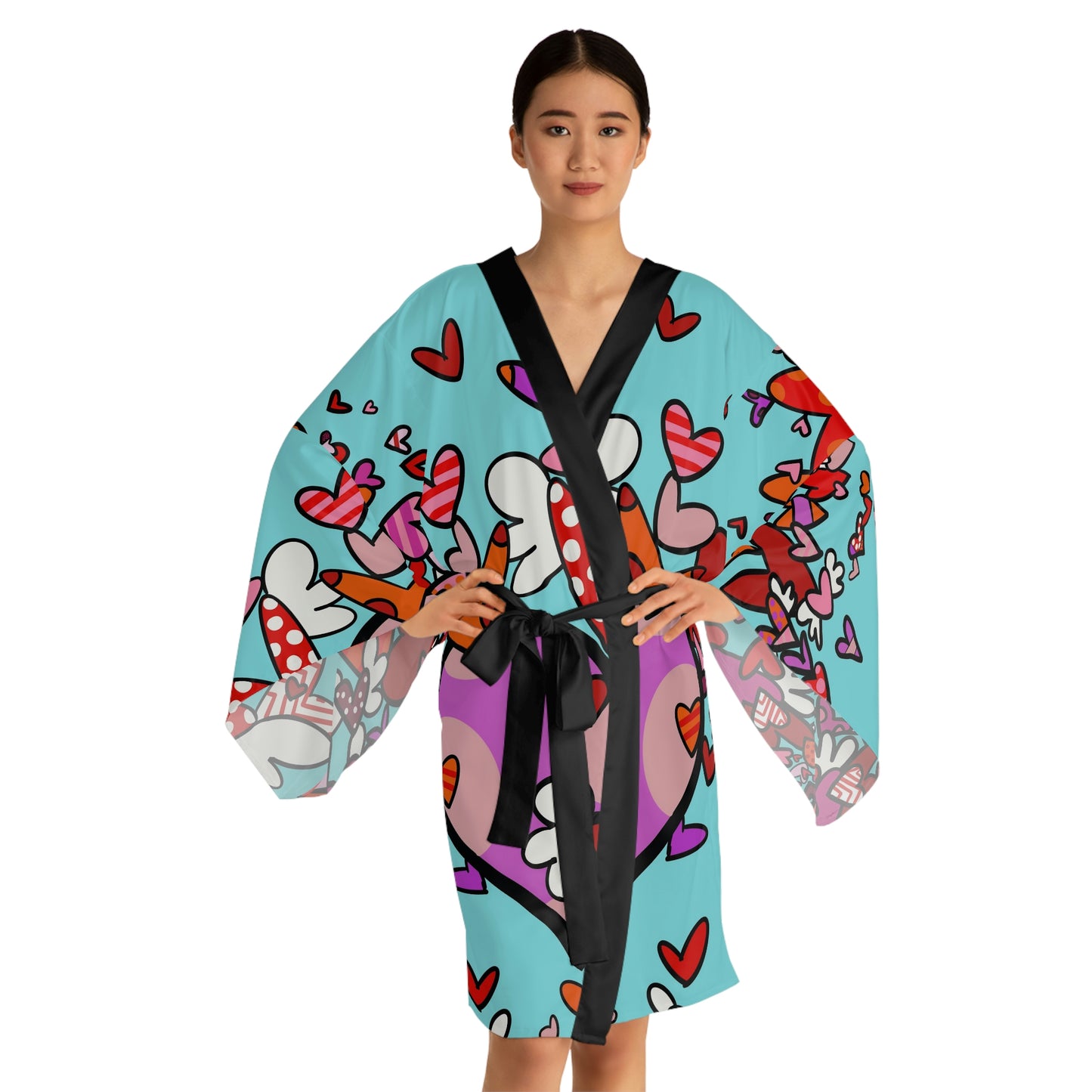 Love Long Sleeve Kimono Robe