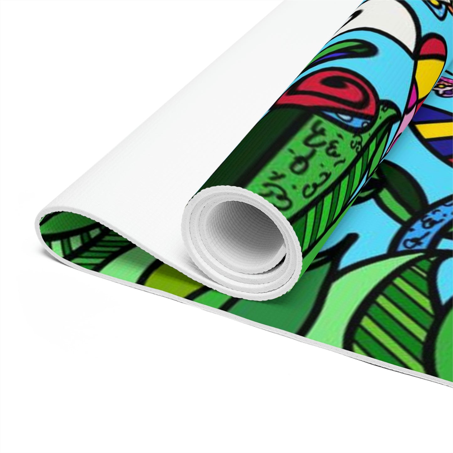 Flowers Foam Yoga Mat