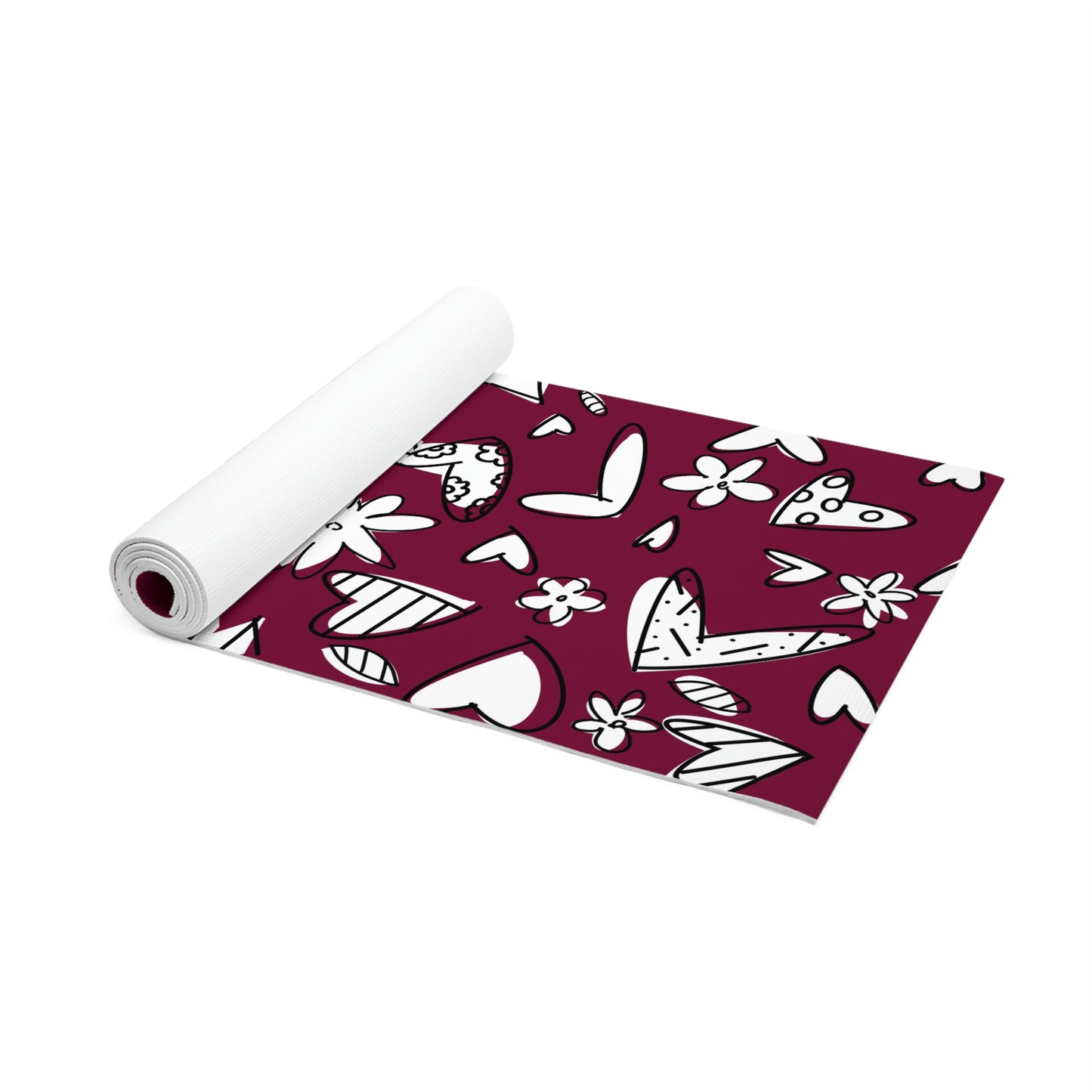 Lovely Burgundy Foam Yoga Mat