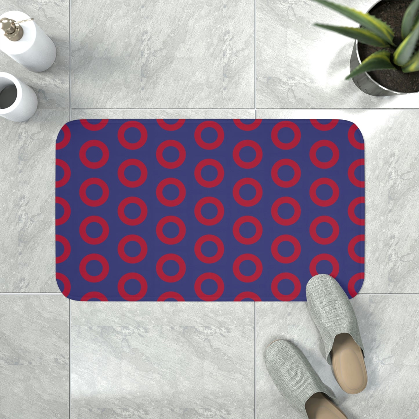 Phish Donuts Memory Foam Bath Mat