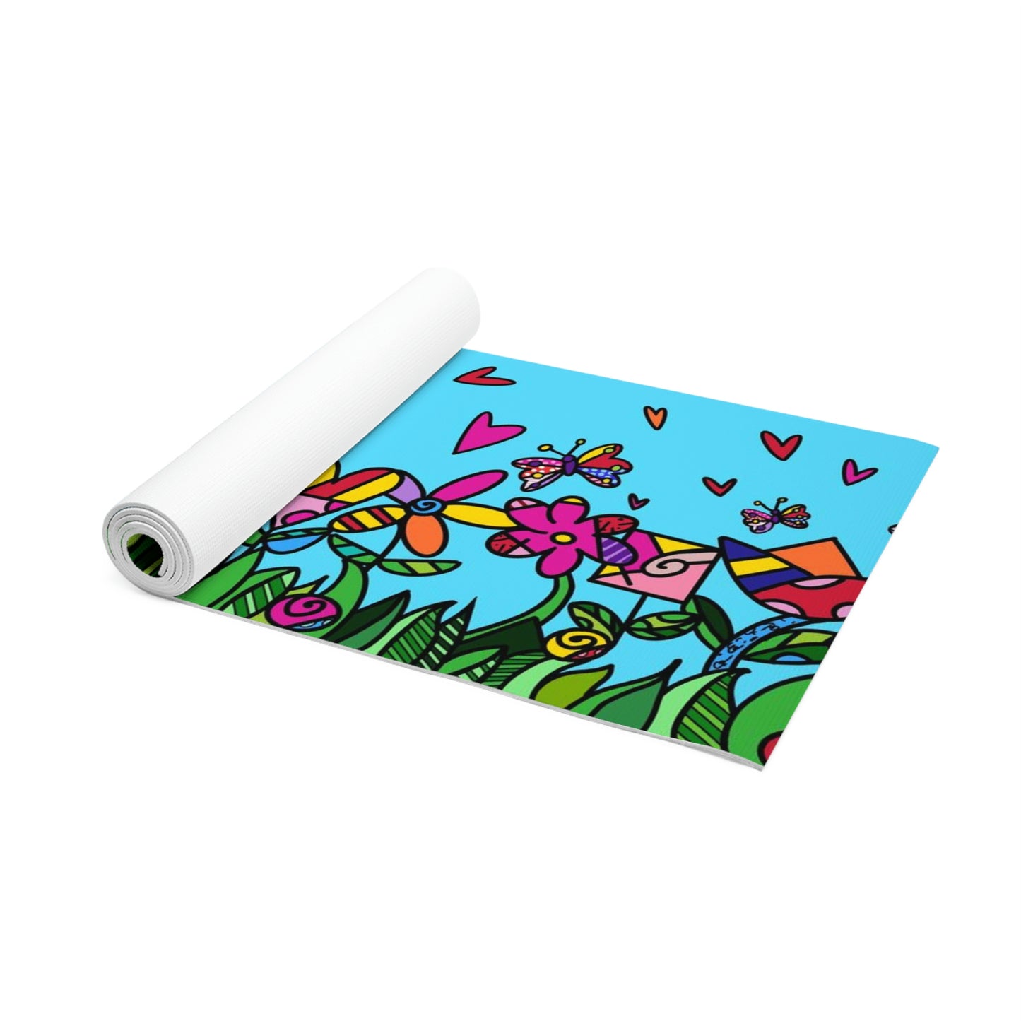 Flowers Foam Yoga Mat