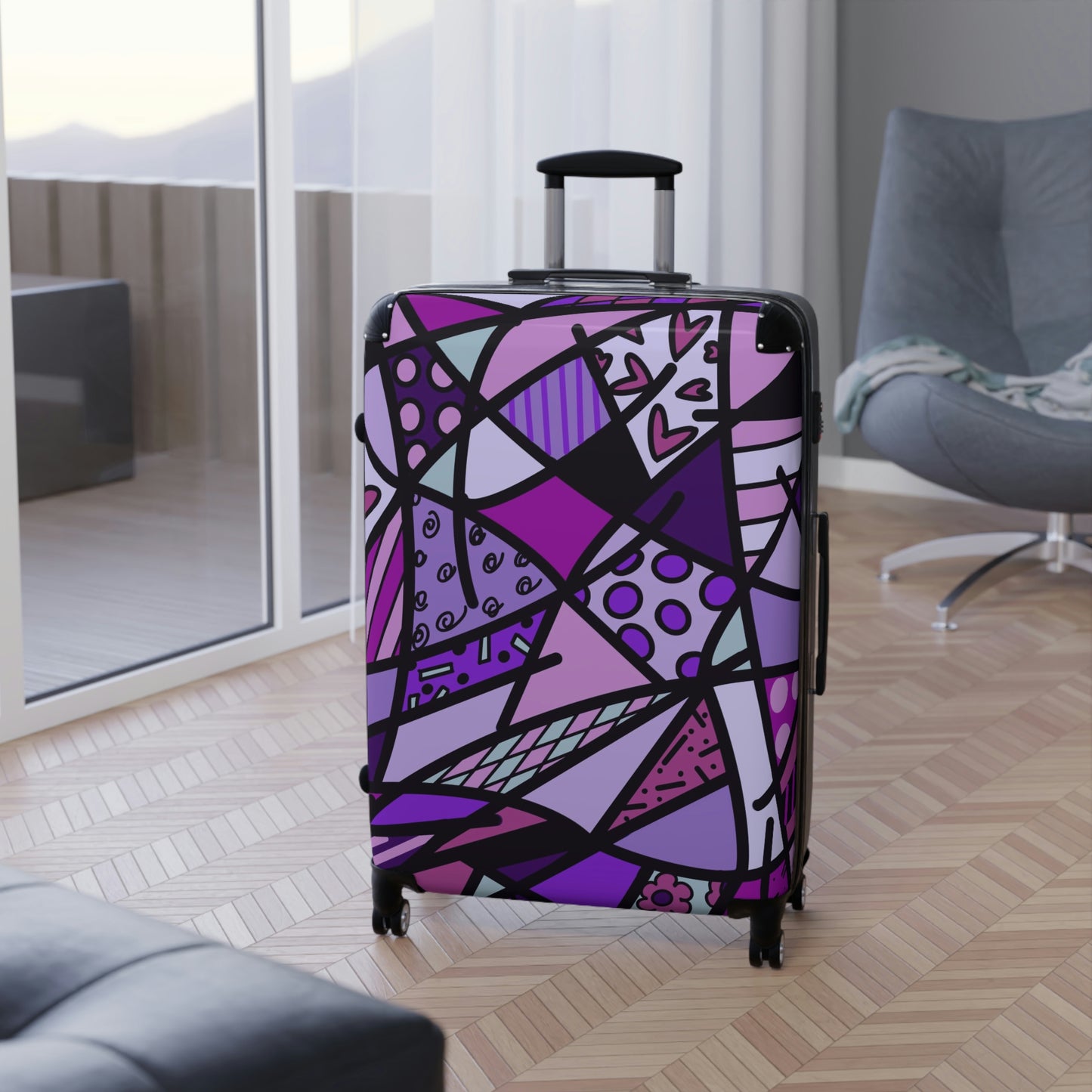 Shades of Color Suitcases