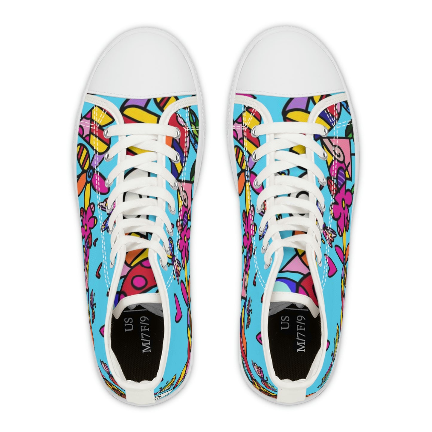 Flowers Women's High Top Sneakers