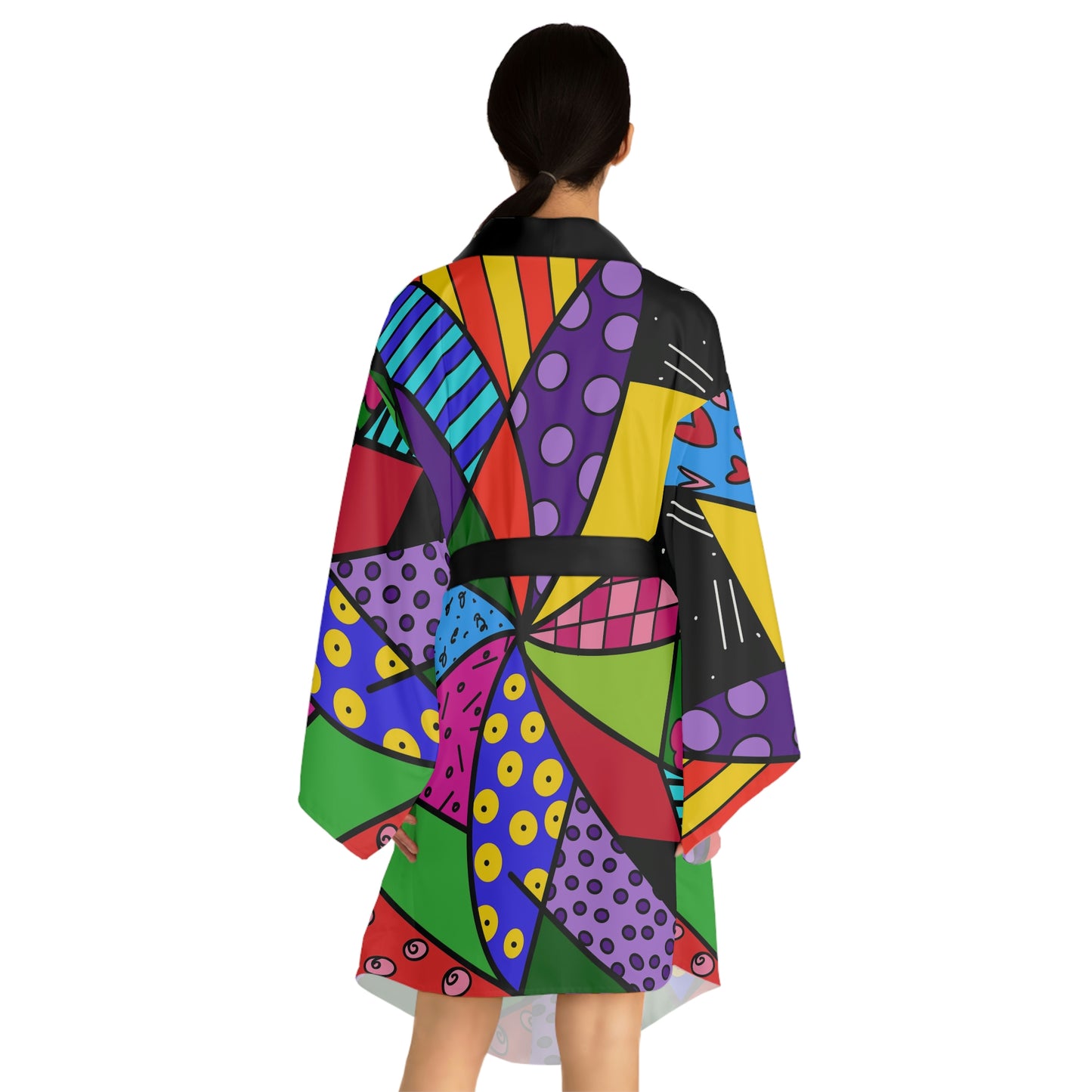 Africa Long Sleeve Kimono Robe