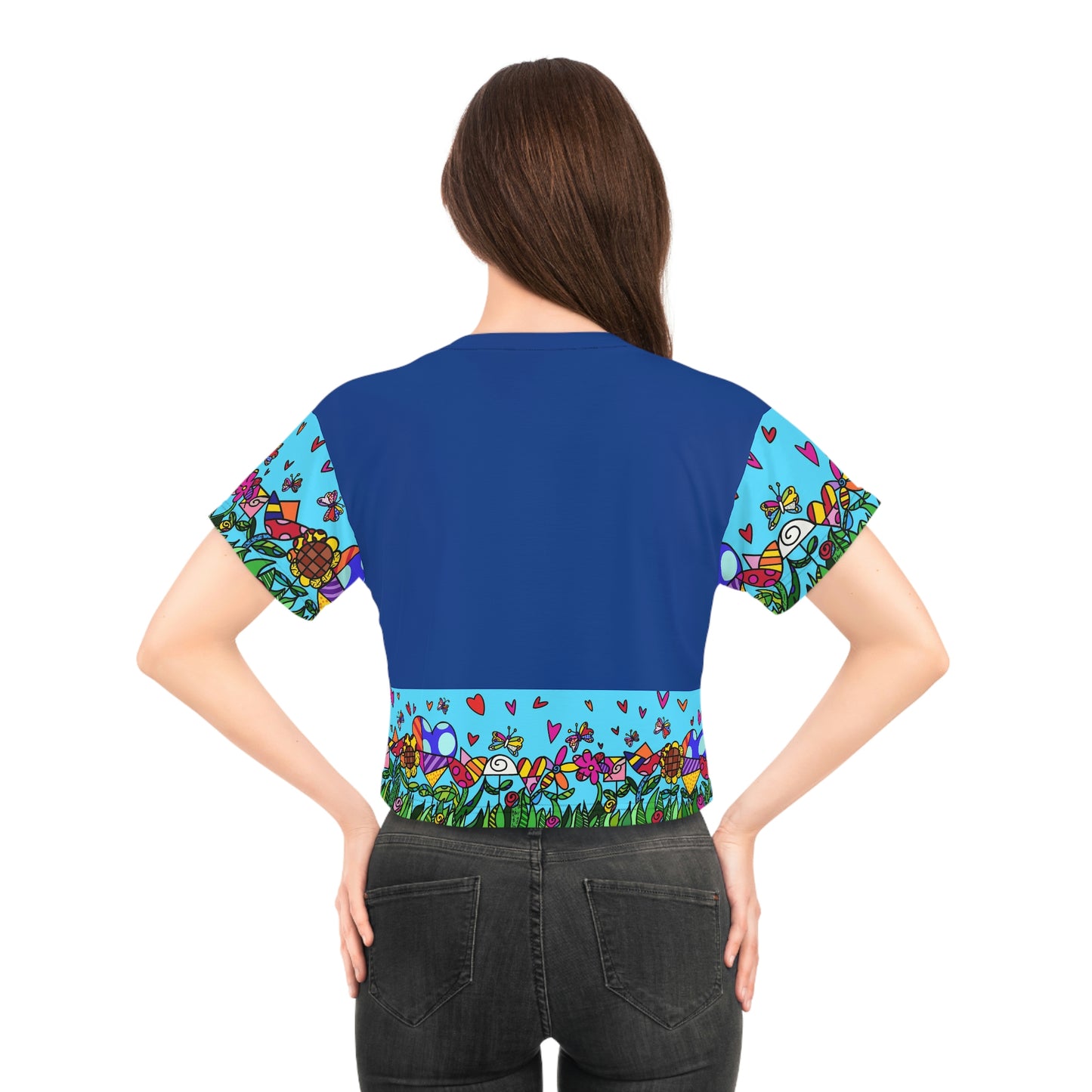 Flowers Crop Tee