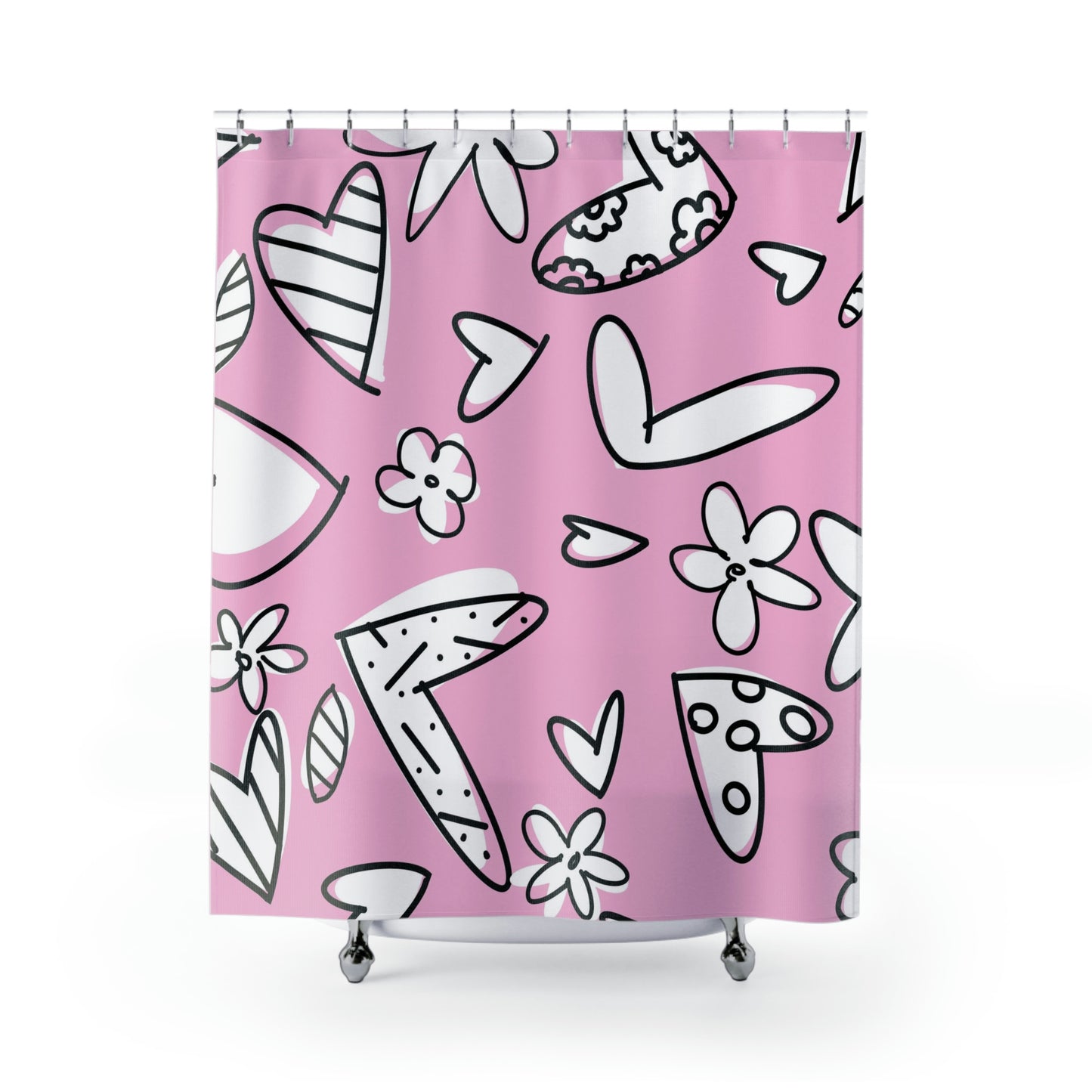 Lovely Pink Shower Curtains