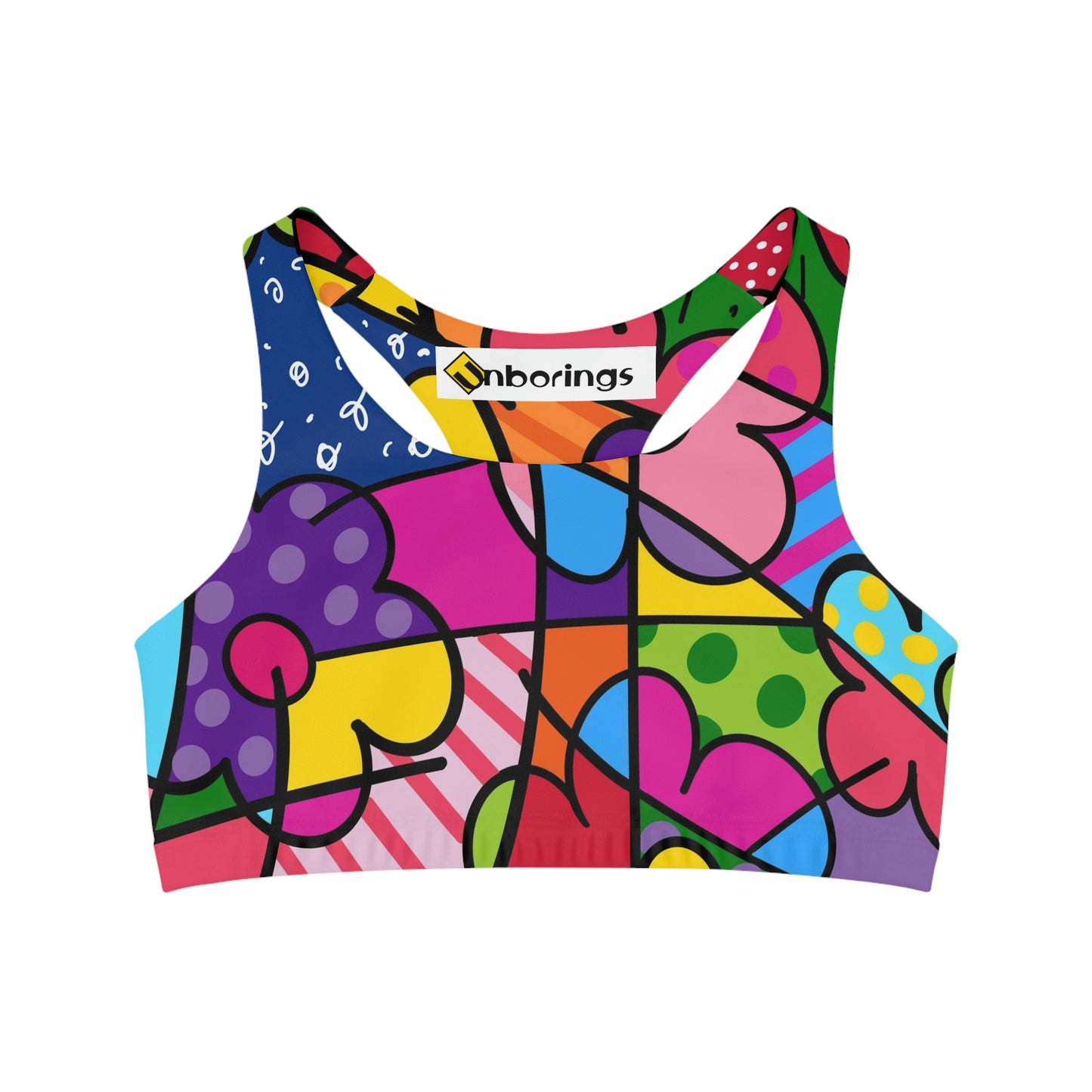 Flowers Seamless Sports Bra