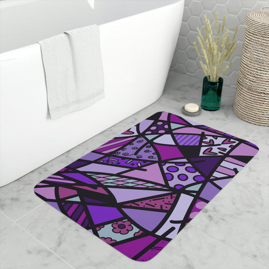 Shades of Color Memory Foam Bath Mat