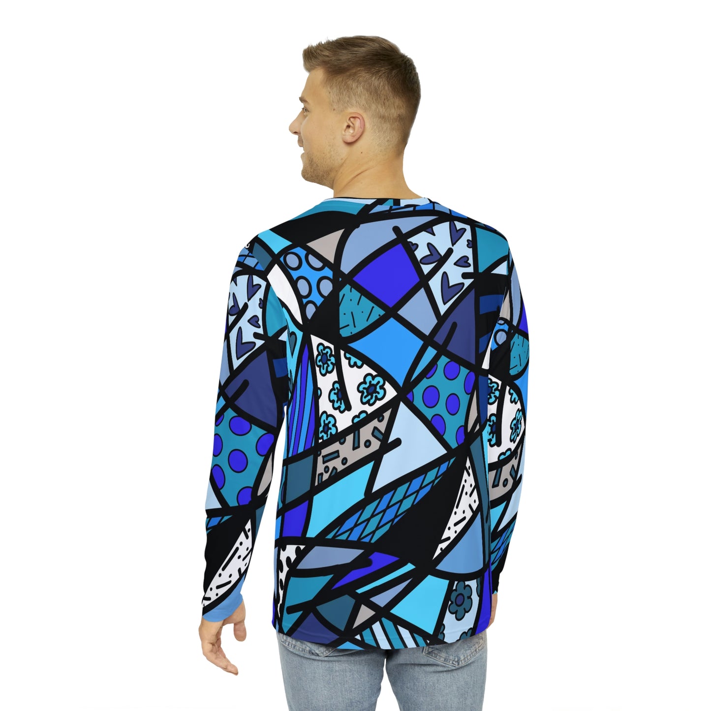 Shades of Color Men's Long Sleeve AOP Shirt