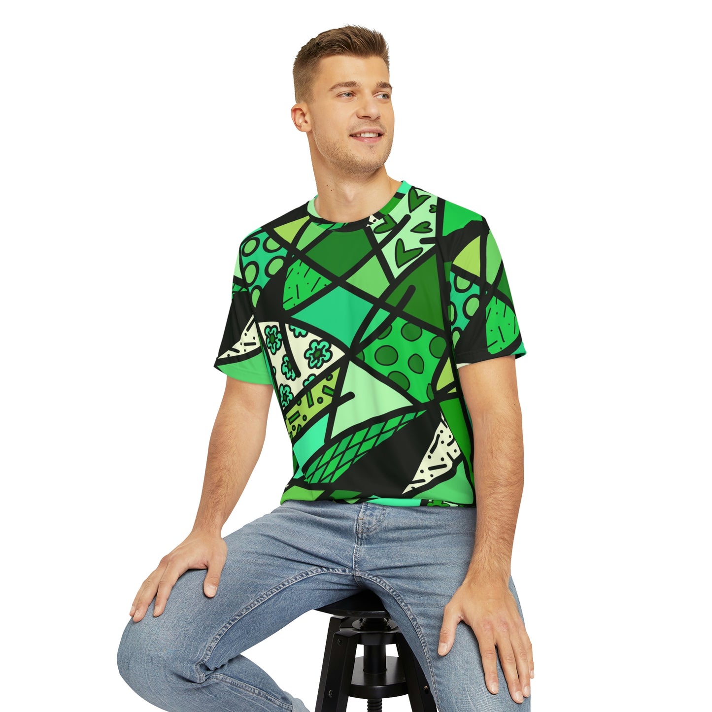 Shades of Color Men's Polyester Tee