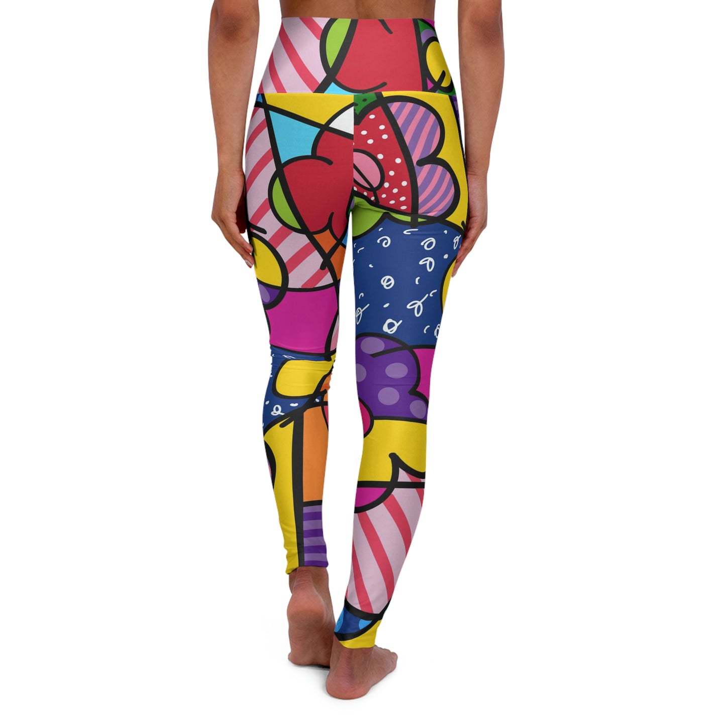 Flowers High Waisted Yoga Leggings