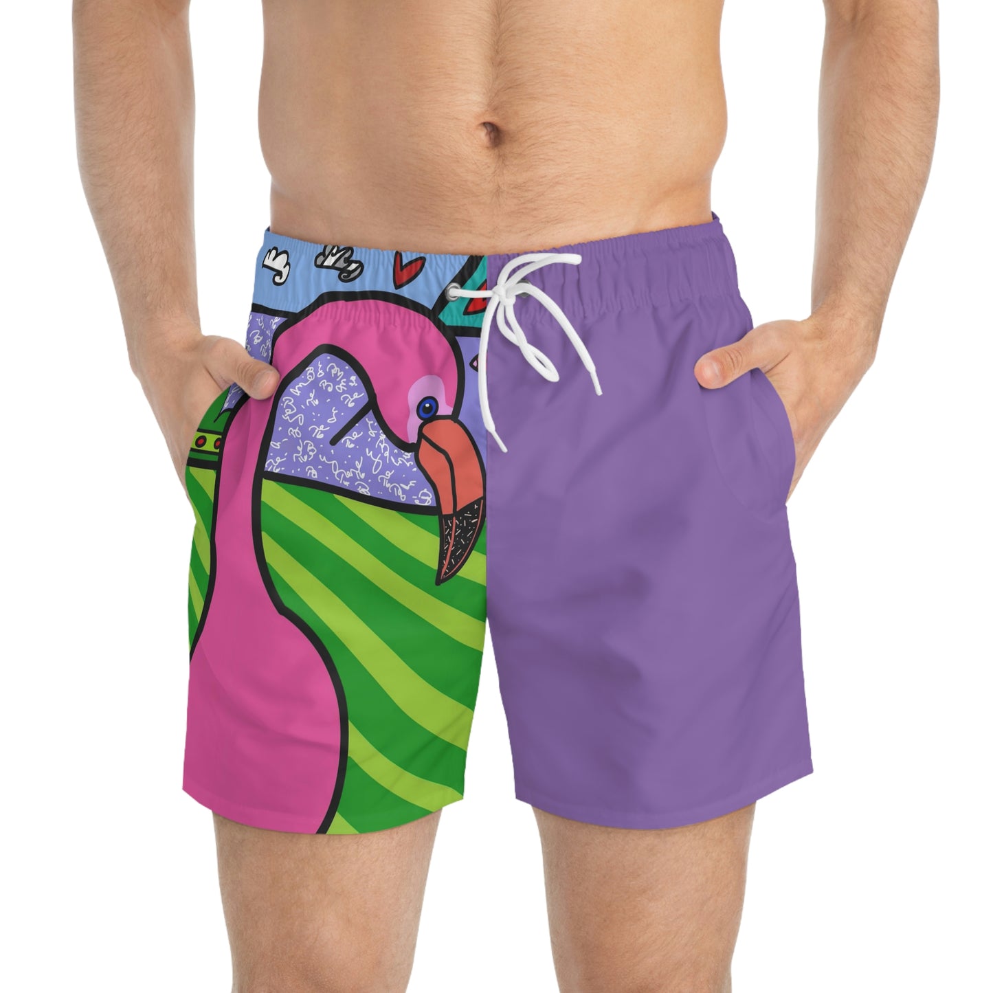 Flamingo Swim Trunks