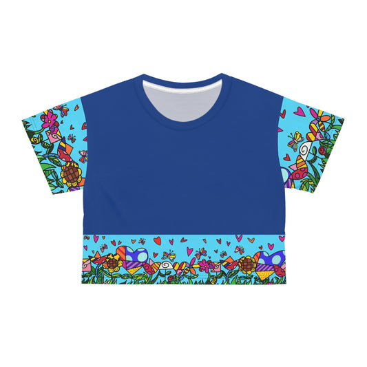 Flowers Crop Tee