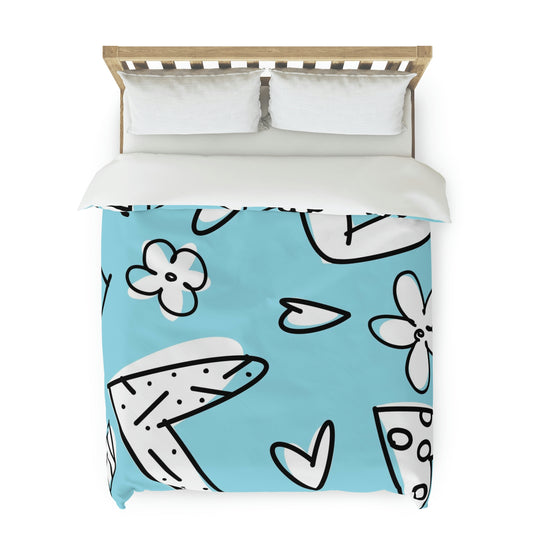 Lovely Blue Duvet Cover