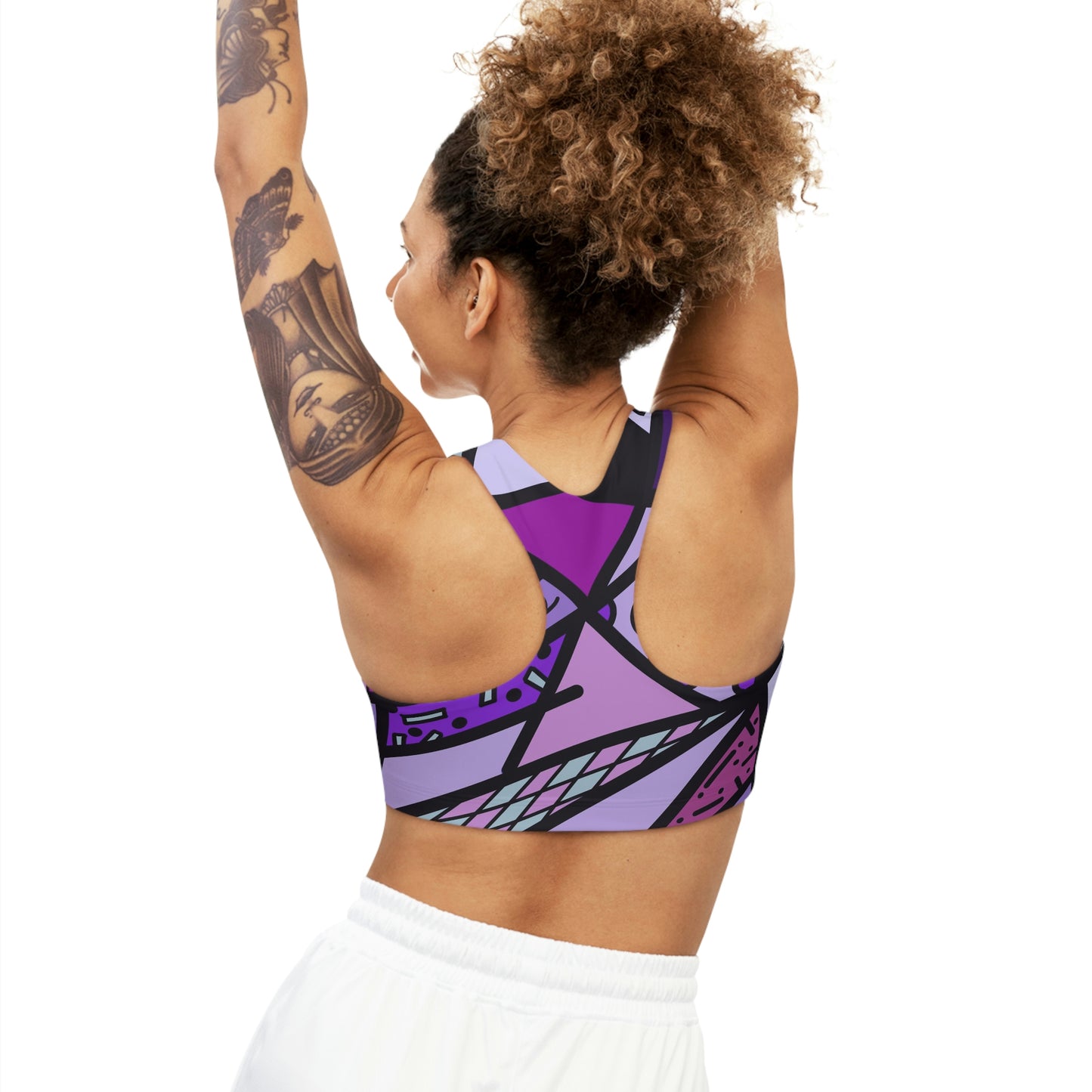 Shades of Color Seamless Sports Bra