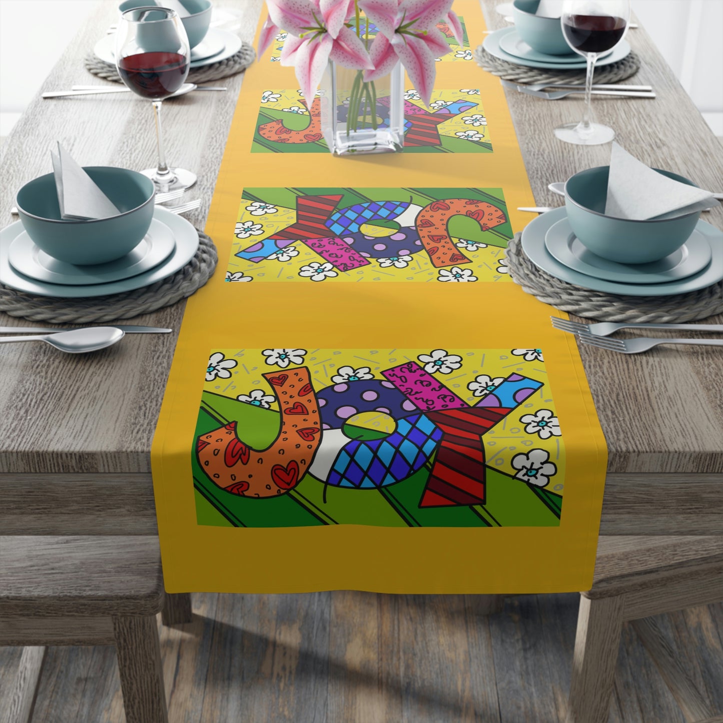 Joy Table Runner (Cotton, Poly)