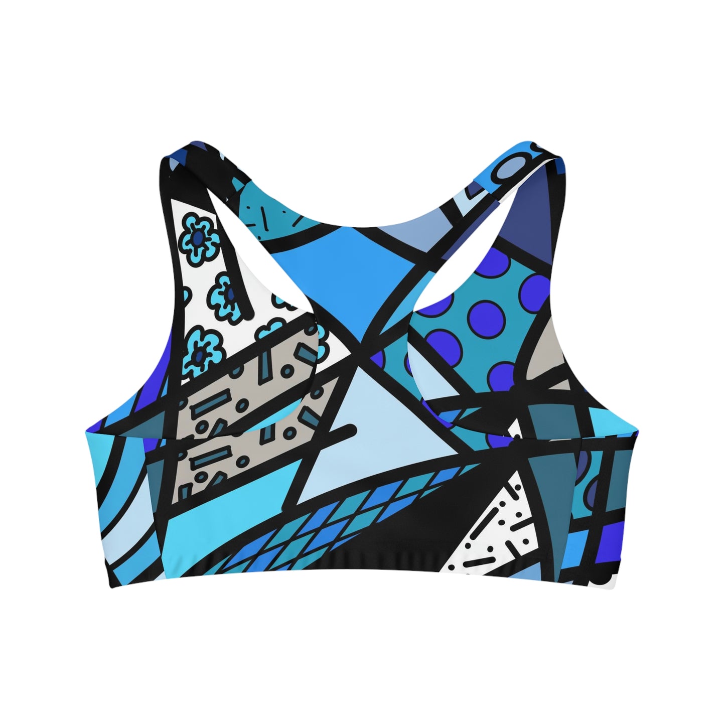 Shades of Color Seamless Sports Bra