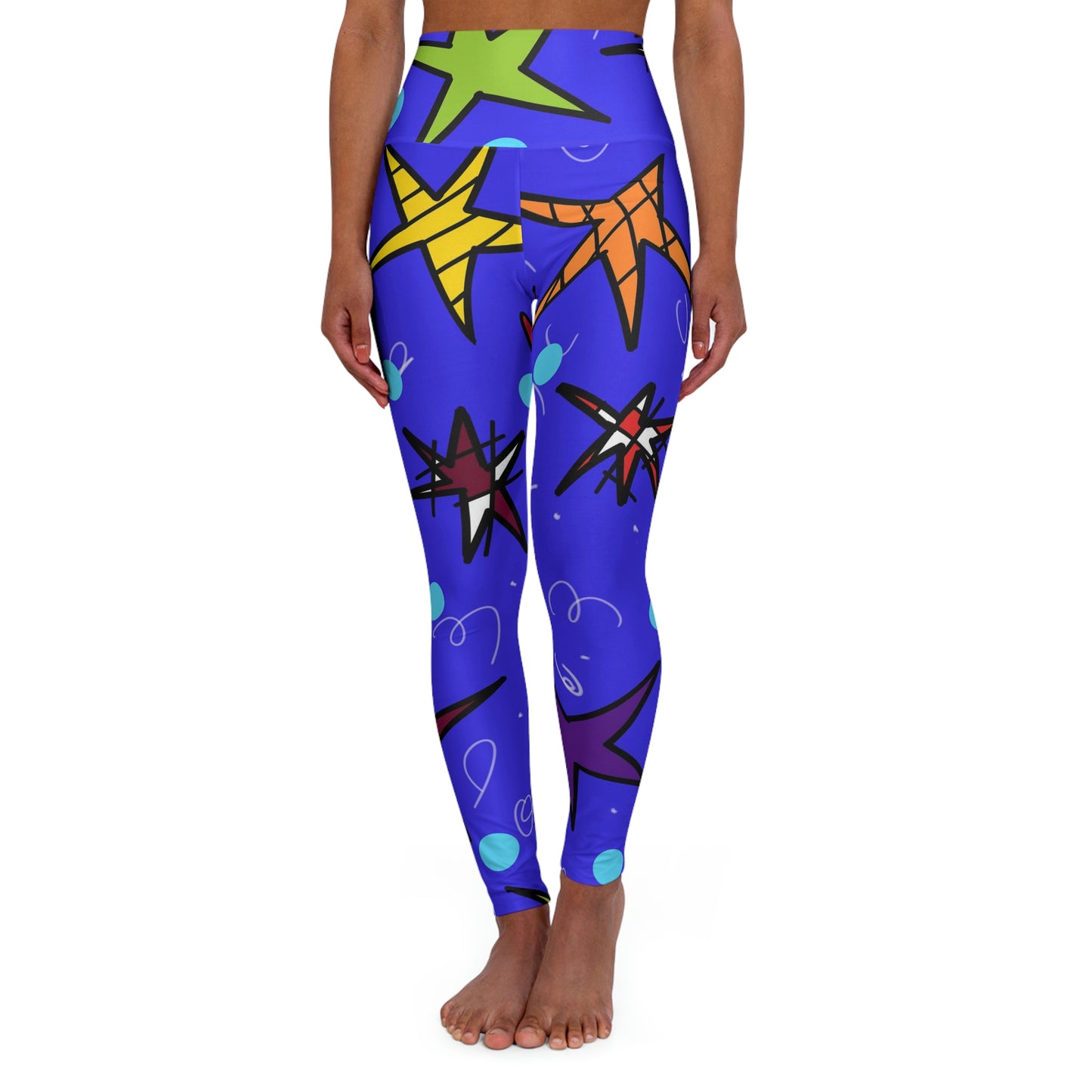 Stars High Waisted Yoga Leggings