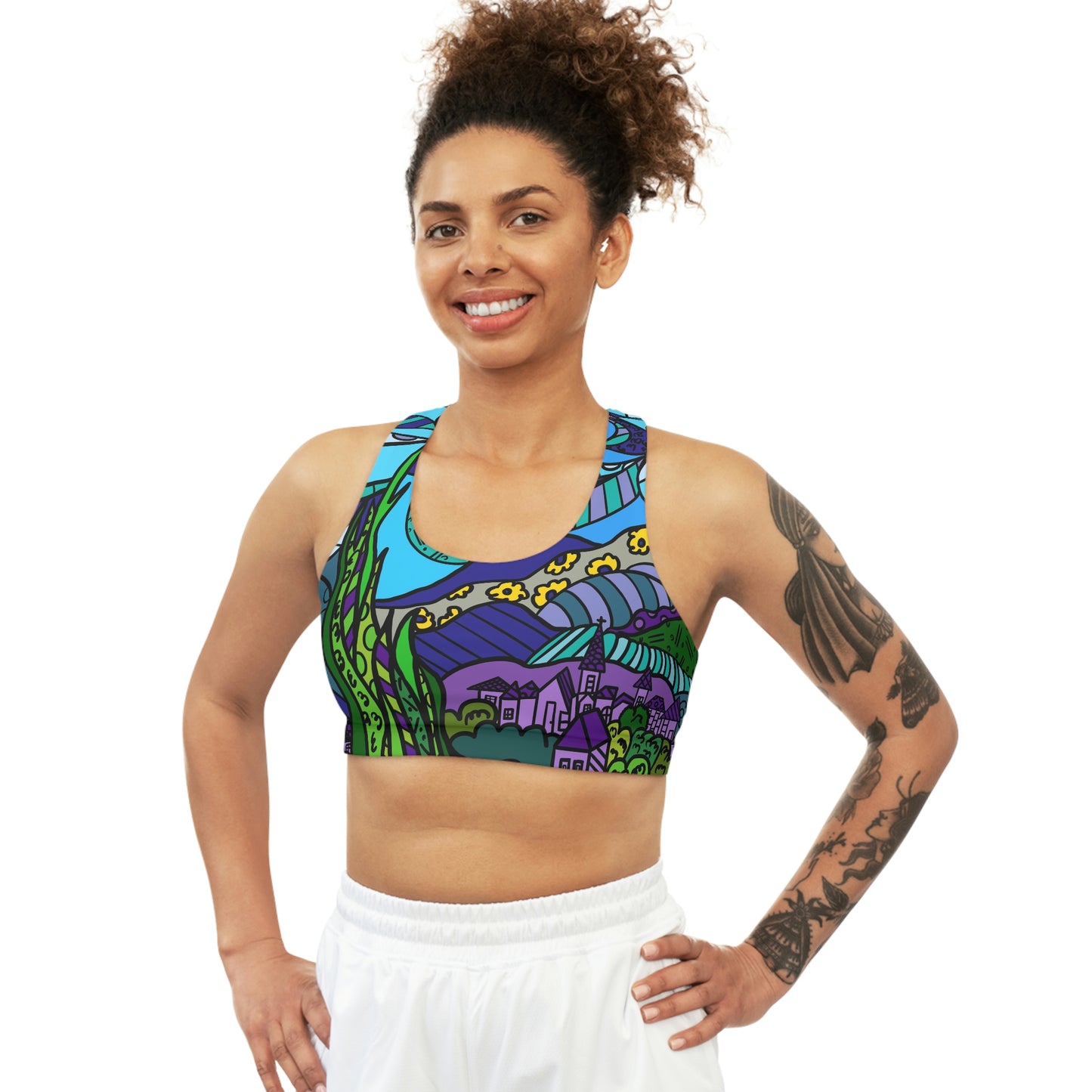 Starry Night Seamless Sports Bra