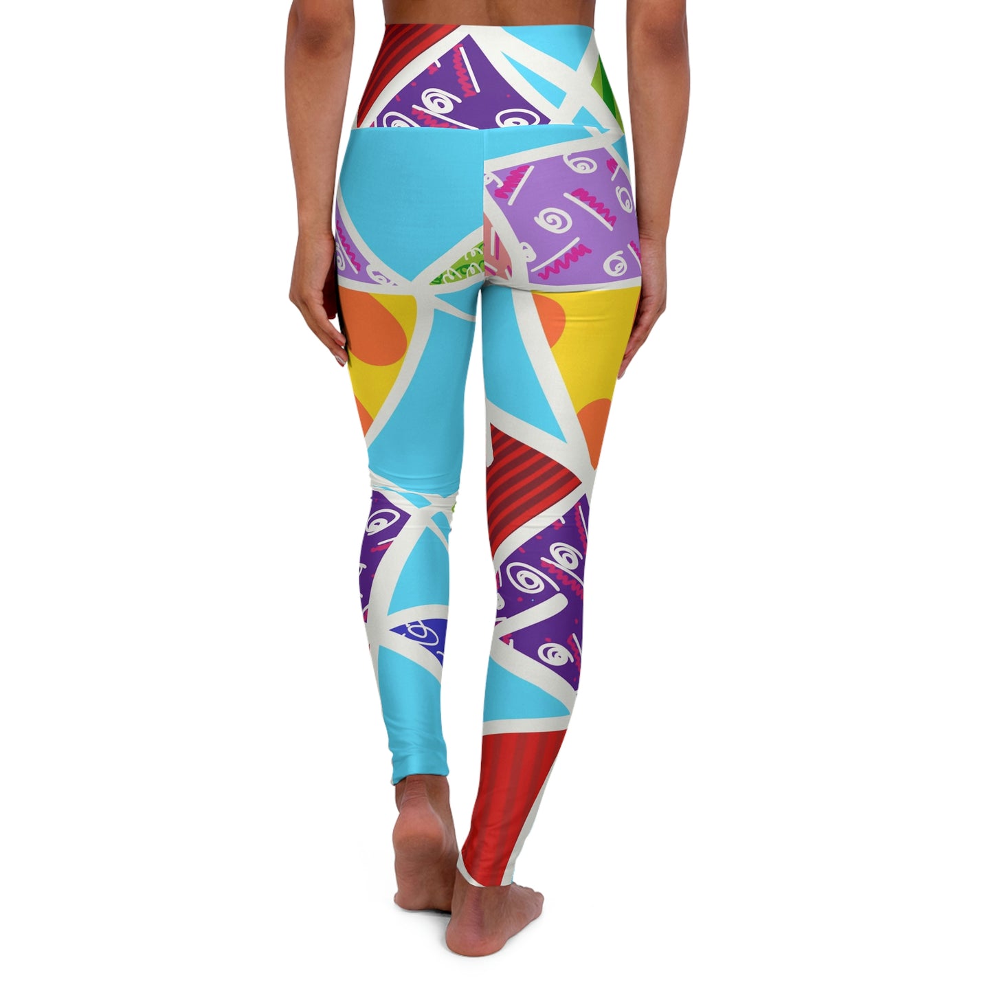 Blue High Waisted Yoga Leggings