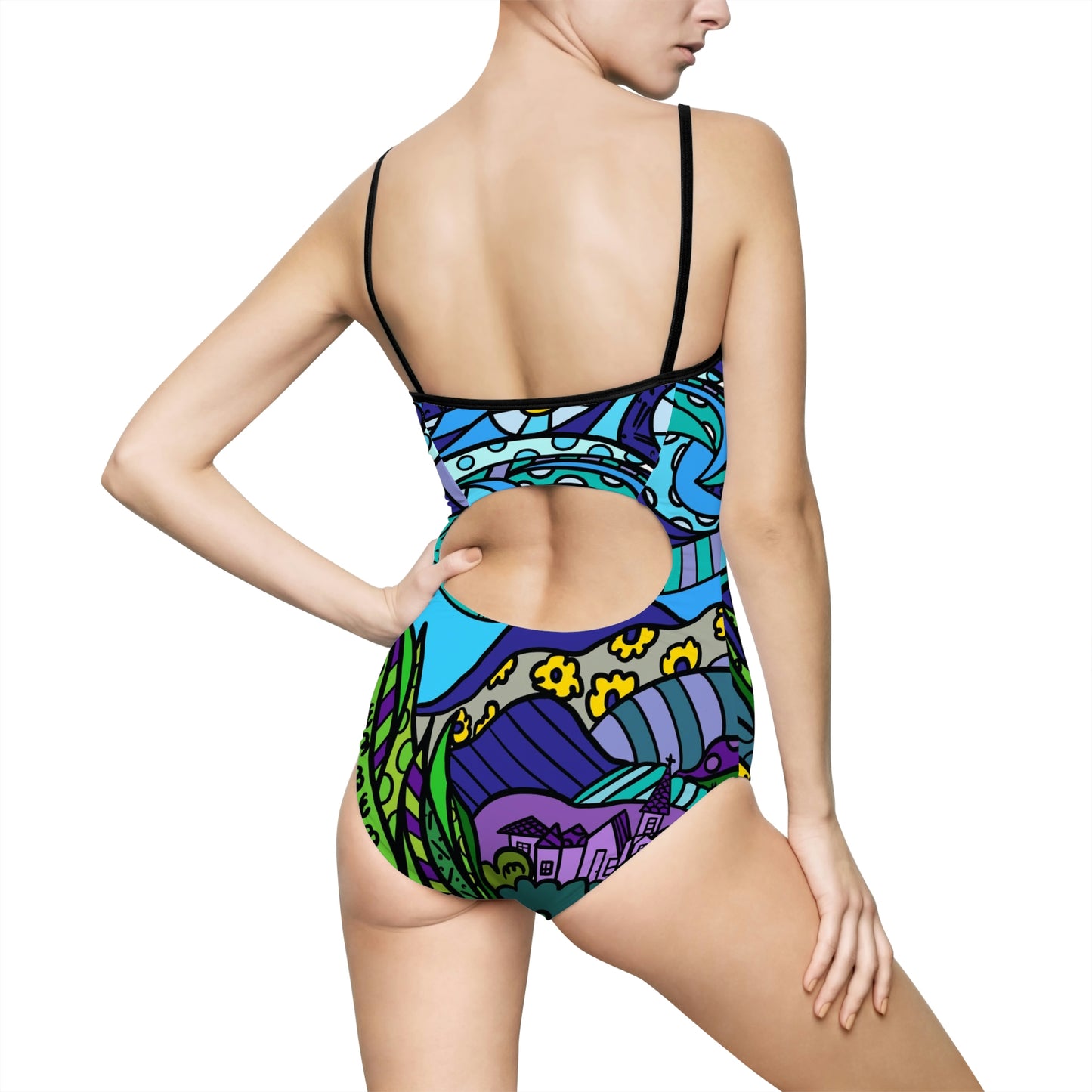 Starry Night Women's One-piece Swimsuit