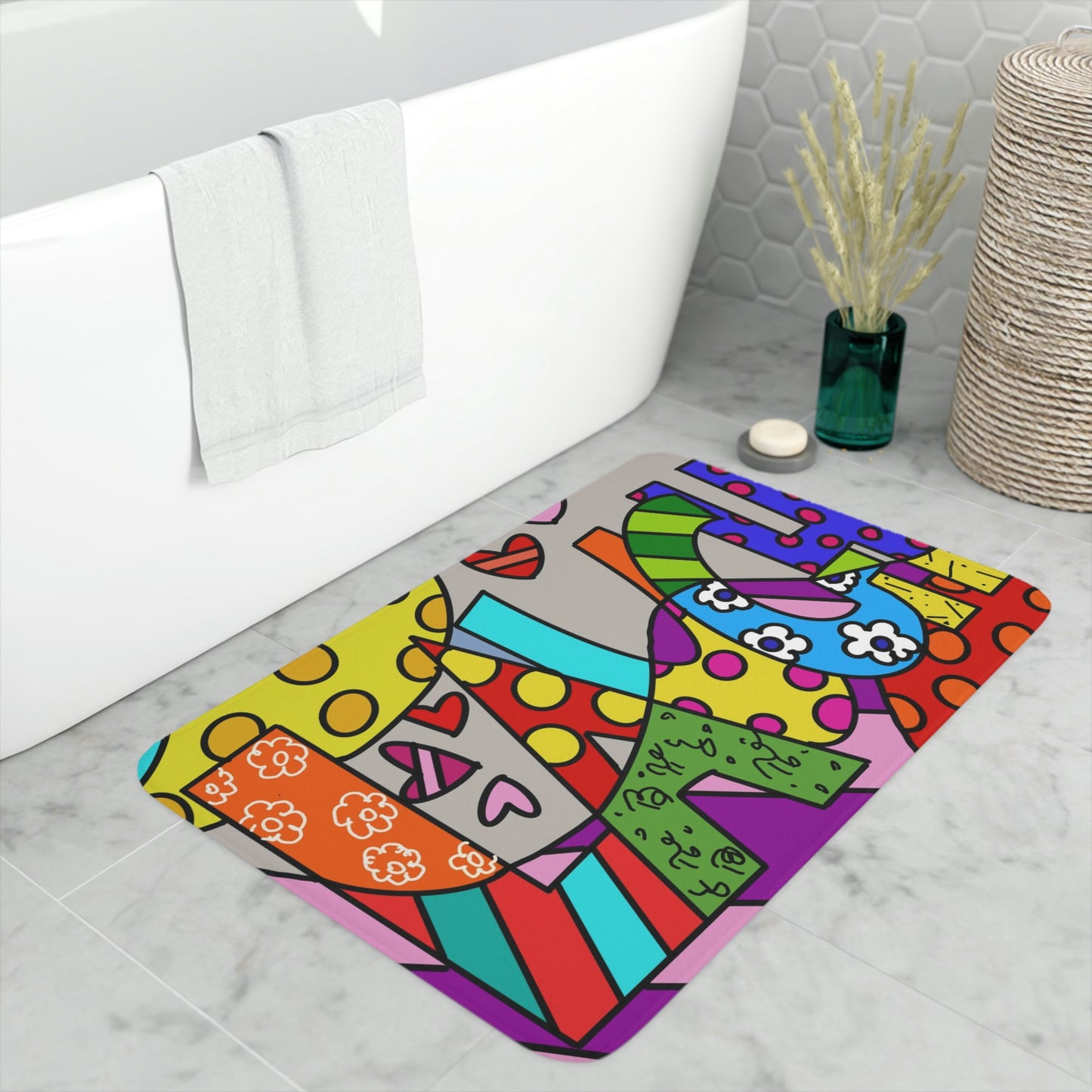 Laugh Memory Foam Bath Mat