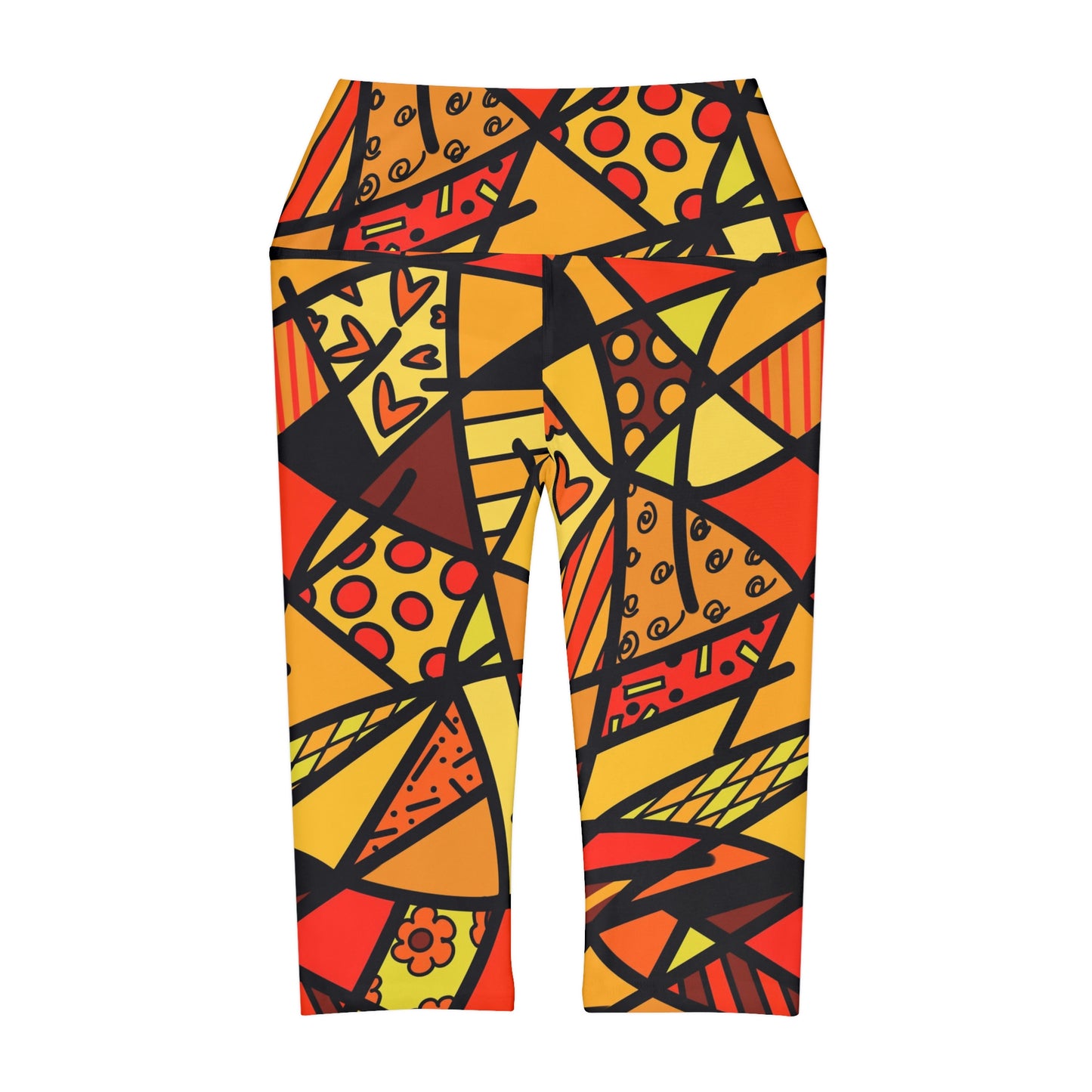 Shades of Color Yoga Capri Leggings