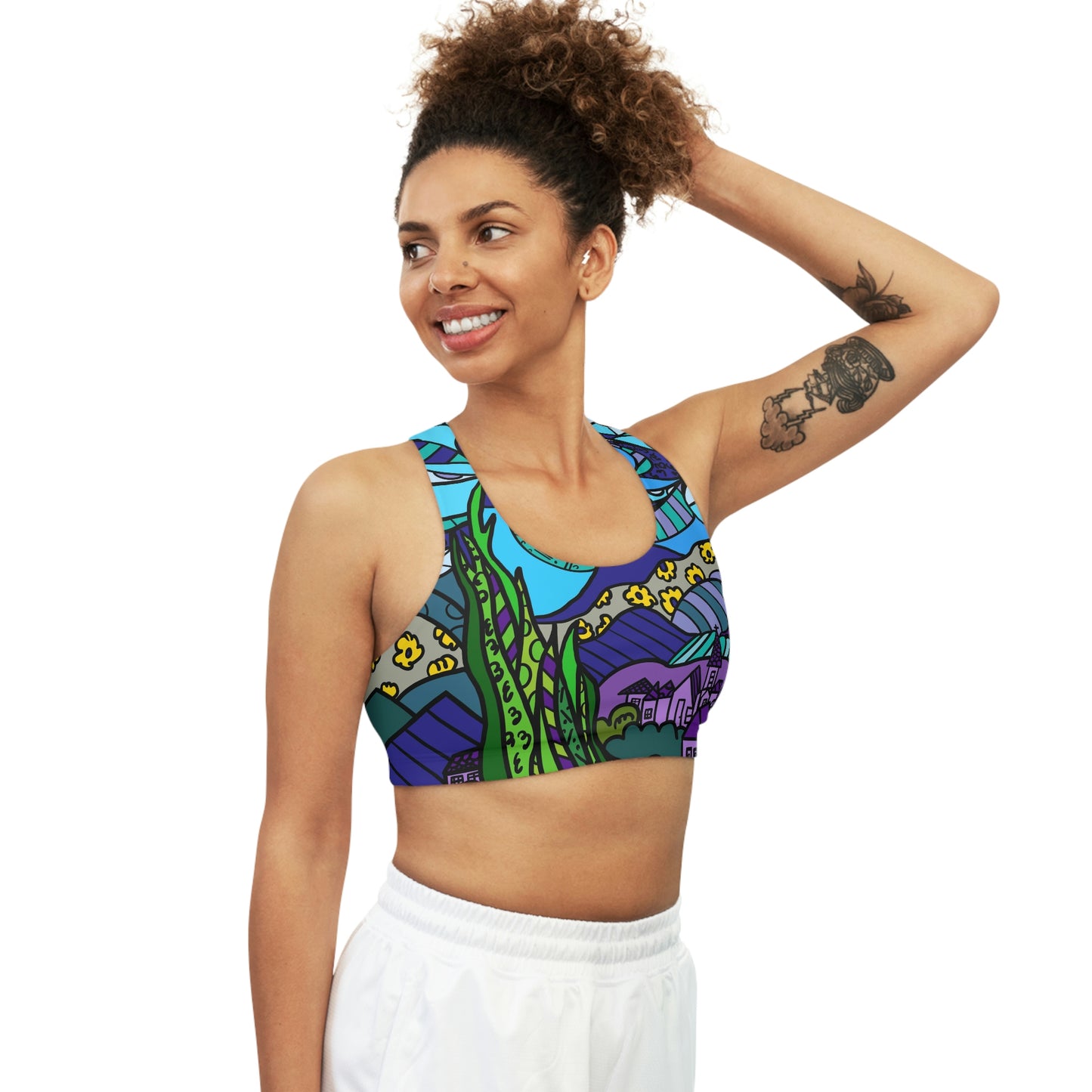 Starry Night Seamless Sports Bra