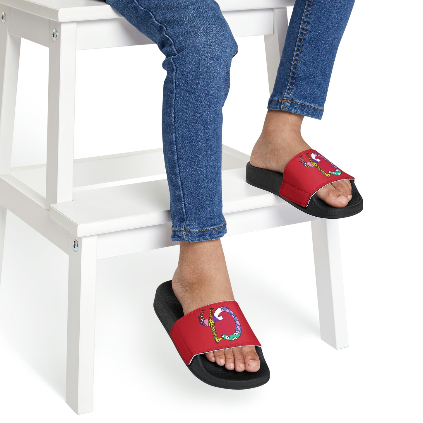 Alphabet Youth Removable-Strap Sandals