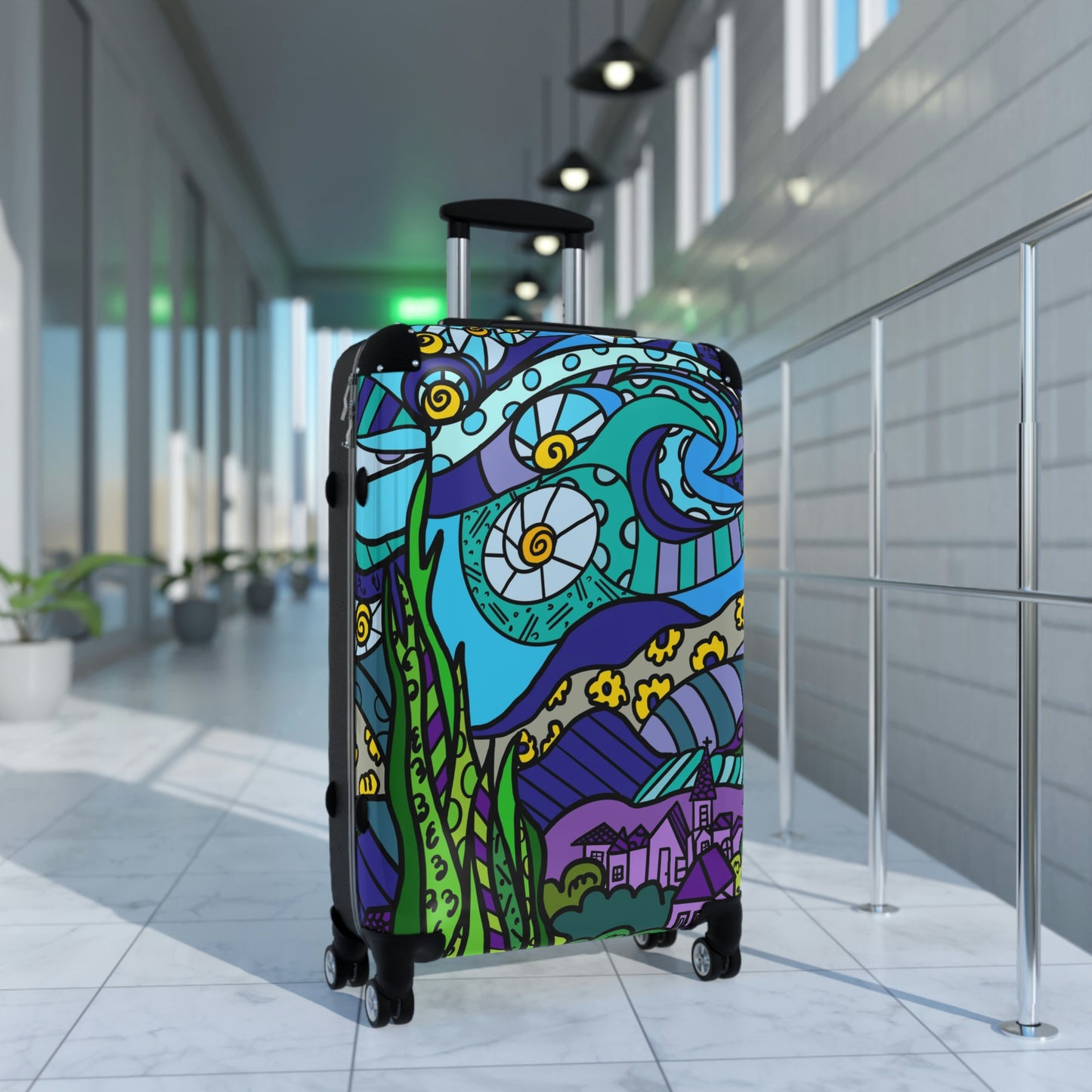 Starry Night Suitcases