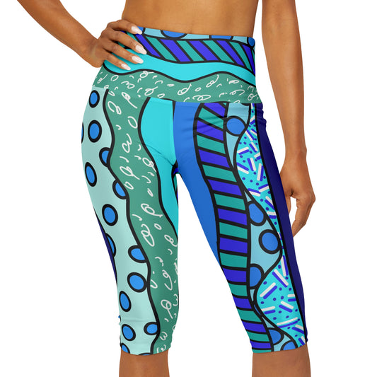 Waves Yoga Capri Leggings